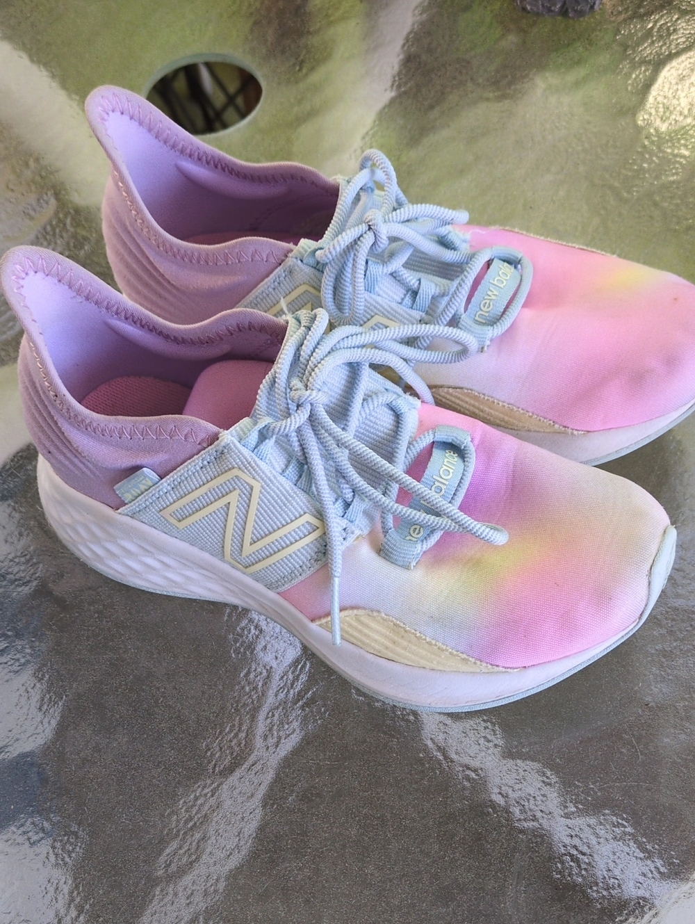 New Balance Pastel Tie-Dye Sneakers - Pink, Lavender & Light Blue